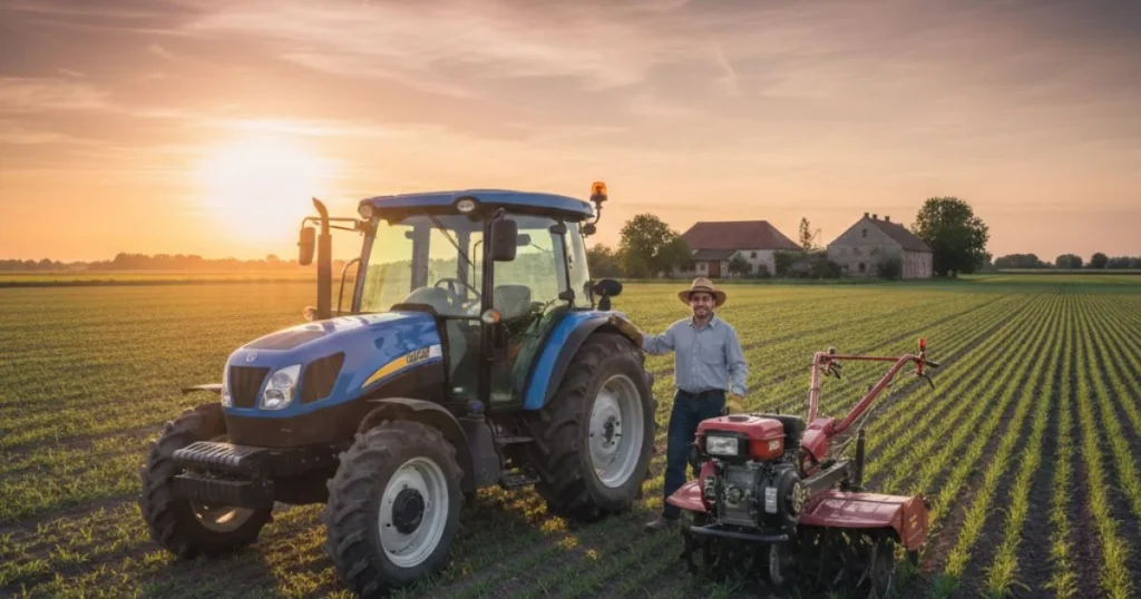 Tractor vs Power Tiller